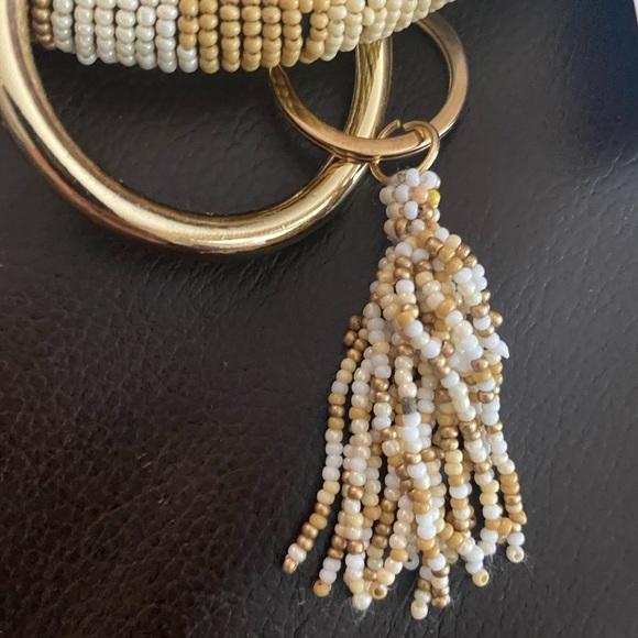 💎 TRENDY SEED BEAD  KEY CHAIN BANGLE 💎 - Picture 7 of 8
